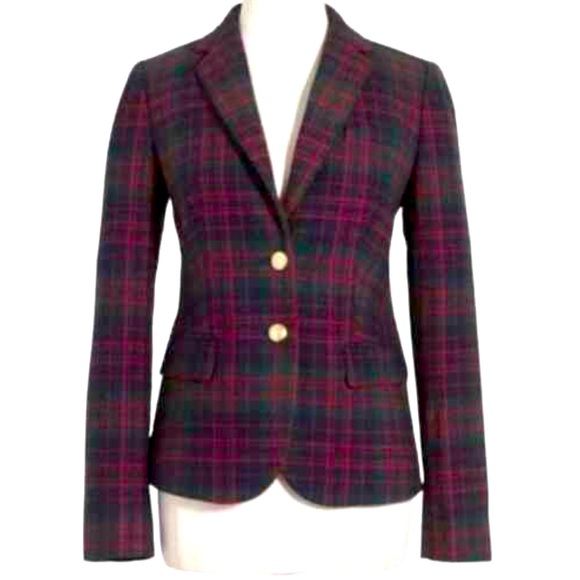 J. Crew Jackets & Blazers - J Crew Tartan Plaid Blazer